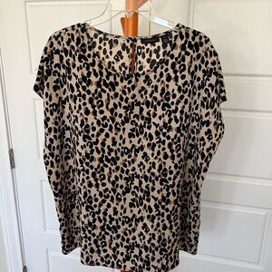 Animal print blouse